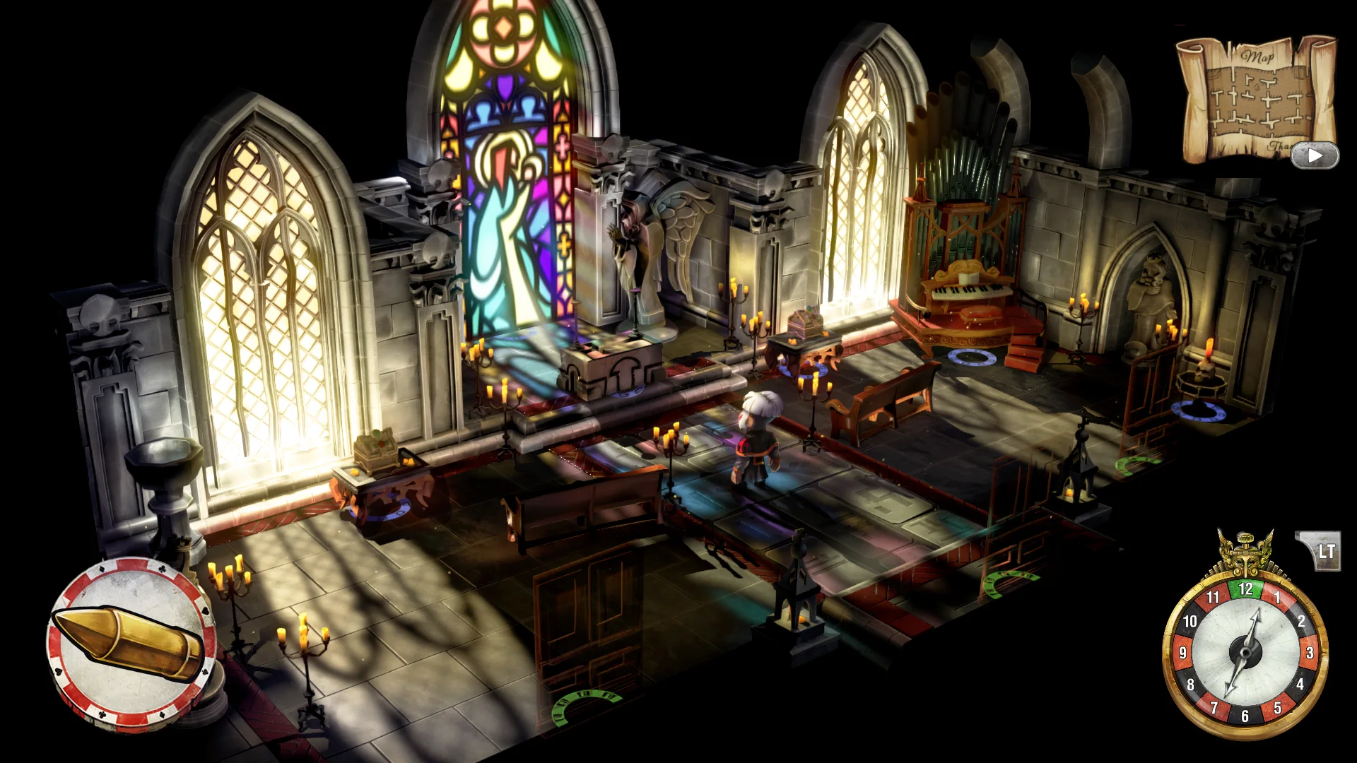 The chapel interior in The Sexy Brutale